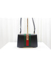 Sylvie small black leather tote shoulder bag 421882 - GUCCI - BALAAN 4