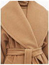 Rienza Cashmere Belt Single Coat Camel - MAX MARA - BALAAN.