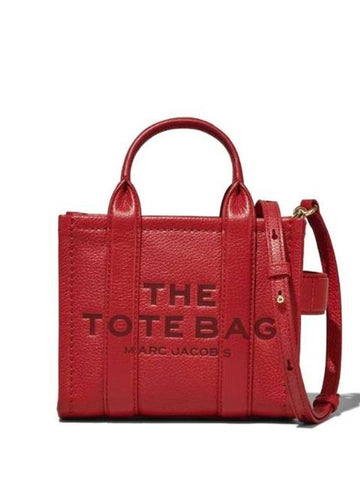 Mini Micro Leather Tote Bag Red - MARC JACOBS - BALAAN 1