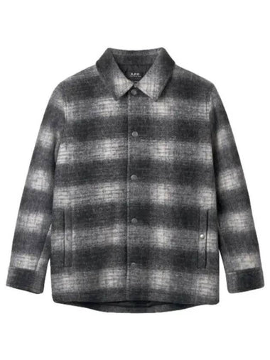 New Alan Check Blouson Black Aviation Jumper Jacket - A.P.C. - BALAAN 1