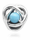 Turquoise Eternity Circle Bracelet Charm Silver - PANDORA - BALAAN 4