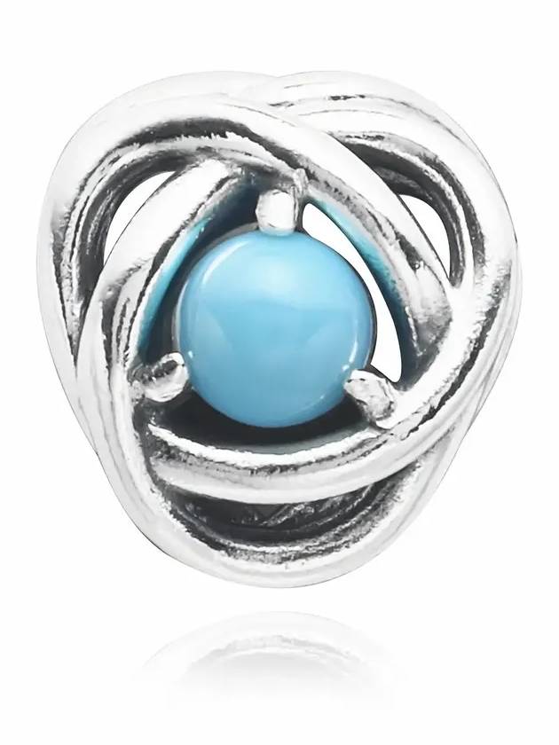 Turquoise Eternity Circle Bracelet Charm Silver - PANDORA - BALAAN 4