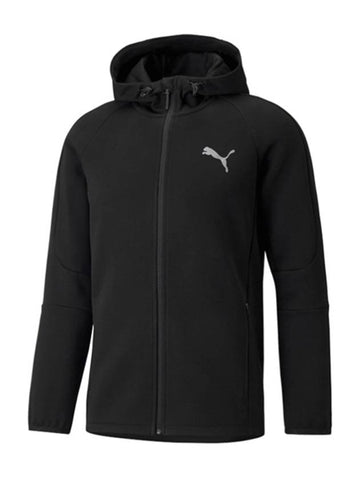 Men s Evo Stripe Hooded Zip up 589424 01 - PUMA - BALAAN 1