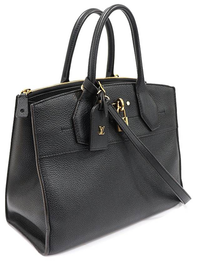 M53015 Black Grain Calfskin City Steamer MM 2WAY - LOUIS VUITTON - BALAAN 3