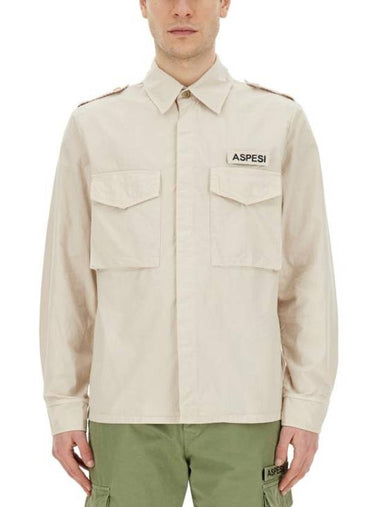 Long Sleeve Shirt CE10 A26285044 BEIGE - ASPESI - BALAAN 1