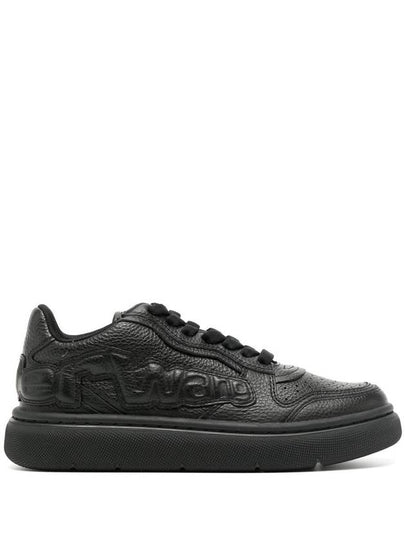 Cloud Leather Low Top Sneakers Black - ALEXANDER WANG - BALAAN 2