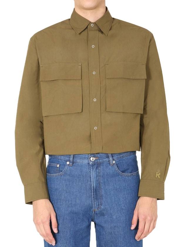 oversized fit long sleeve shirt - KENZO - BALAAN 1