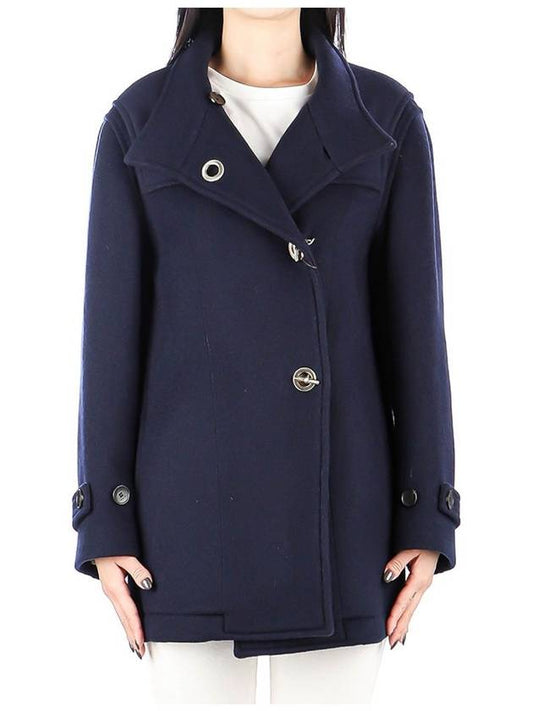 Women's Wool Peacoat Navy - ETRO - BALAAN 2