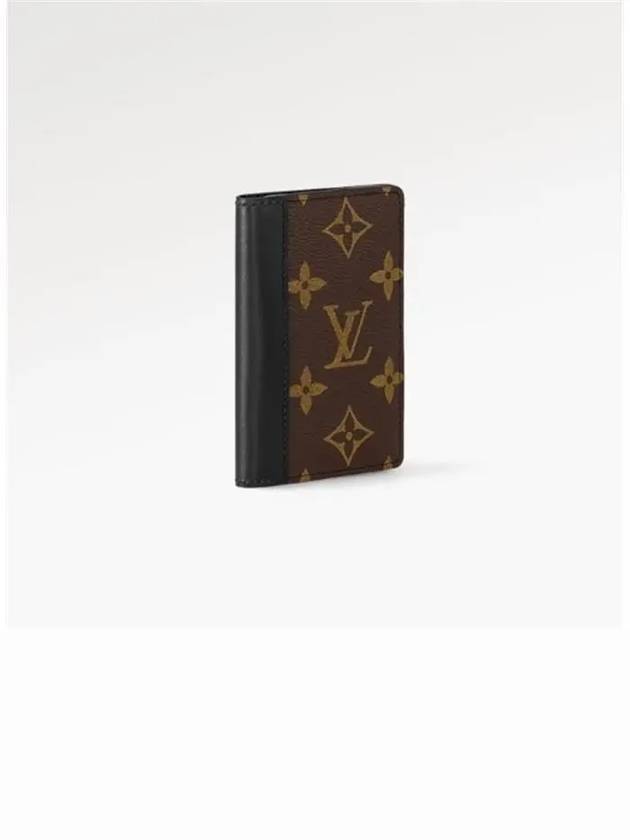 Pocket Organizer Macassa Card Wallet Brown Black - LOUIS VUITTON - BALAAN 3