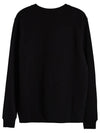 Men's VPC Logo Print Crew Neck Sweatshirt Black - A.P.C. - BALAAN 3