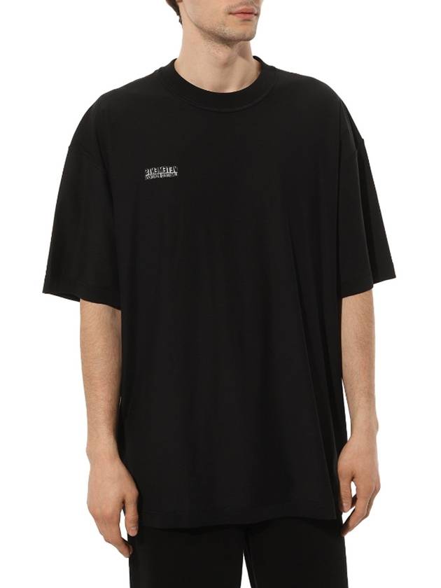 Inside Out Logo Short Sleeve T-Shirt Black - VETEMENTS - BALAAN 5