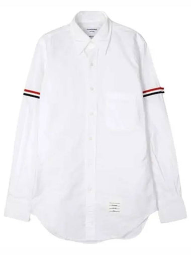 Oxford striped grosgrain armband classic shirt - THOM BROWNE - BALAAN 1