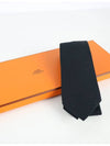 Pacone H Tie Black H036321T 16 - HERMES - BALAAN 3