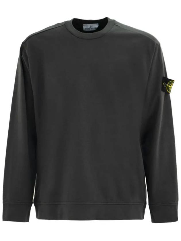 Wappen Patch Cotton Sweatshirt Dark Grey - STONE ISLAND - BALAAN 2