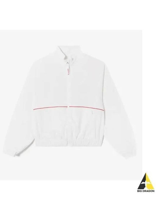 Women s Tennis Crop Lightweight Jumper OFFWHITE Off White - LACOSTE - BALAAN 1