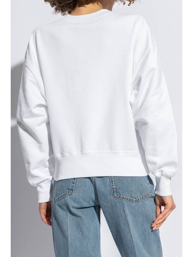 Print Cotton Jersey Sweatshirt White - GUCCI - BALAAN 3