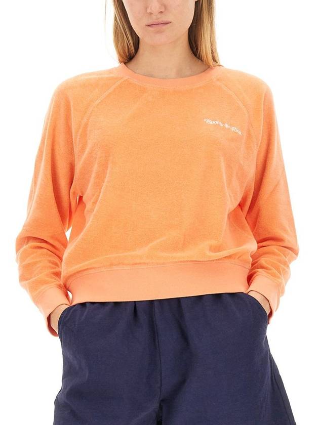 NY Tennis Club Terry Cotton Sweatshirt Orange - SPORTY & RICH - BALAAN 5