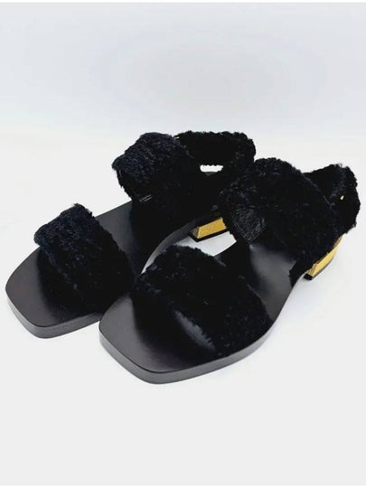 Re-Edition Sandals Black Velvet - GUCCI - BALAAN 2