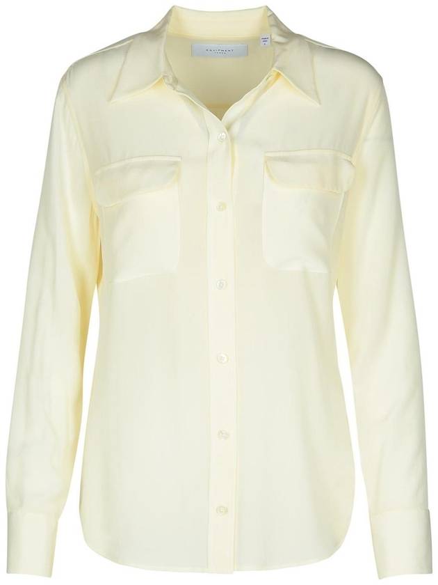 Equipment Cream Silk Shirt - EQUIPMENT - BALAAN 1