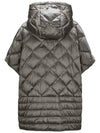 TREMAN Hood Padding Cape Gray 2429736045 089 - MAX MARA - BALAAN 3