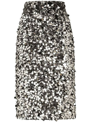 Dolce & Gabbana Sequin-Embellished Midi Skirt Clothing - DOLCE&GABBANA - BALAAN 1