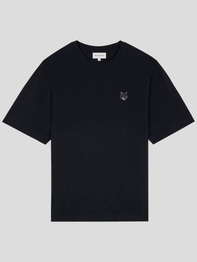 Bold Fox Head Patch Oversized Short Sleeve T-Shirt Black - MAISON KITSUNE - BALAAN 2