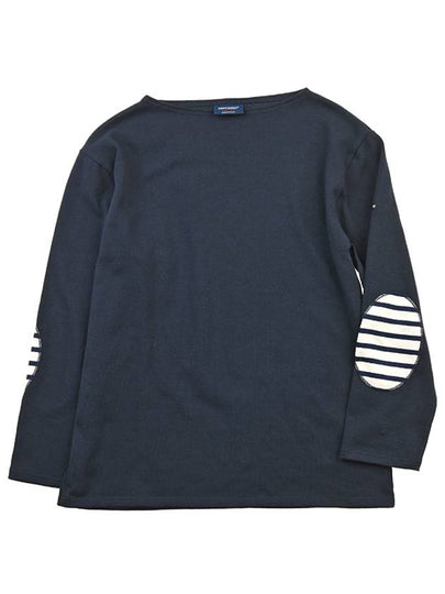 Gildo R Elbow Patch Plain Long Sleeve T-Shirt Navy - SAINT JAMES - BALAAN 2