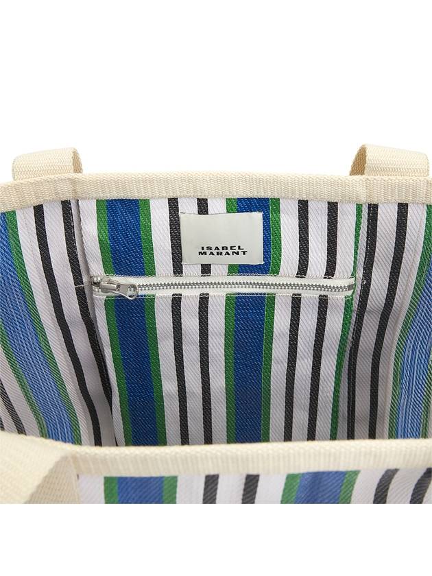 Darwen Striped Nylon Tote Bag Blue - ISABEL MARANT - BALAAN 7