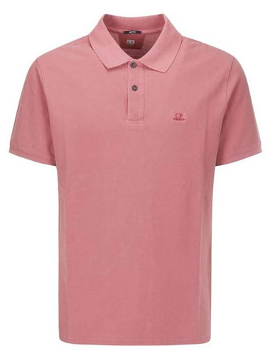 24/1 Piquet Resist Dyed Polo Shirt Pink - CP COMPANY - BALAAN 1