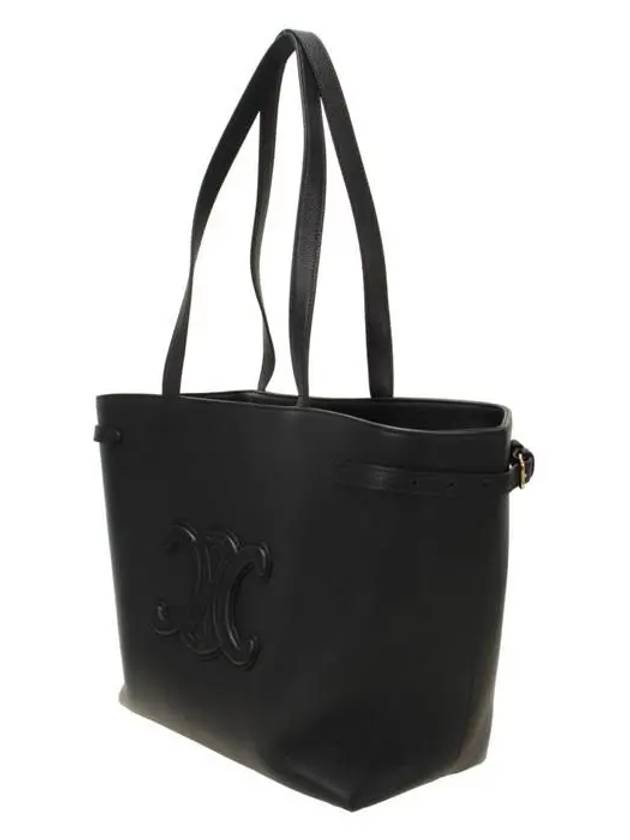 Cabas Anais Cuir Grain Calfskin Shoulder Bag Black - CELINE - BALAAN 3