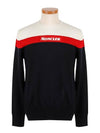 Men's Virgin Wool Logo Knit Top - MONCLER - BALAAN.