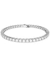 Matrix Tennis Rhodium Plated Bracelet White - SWAROVSKI - BALAAN 4