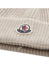 Men s Logo Patch Beanie 3B00023 M4281 215 - MONCLER - BALAAN 6