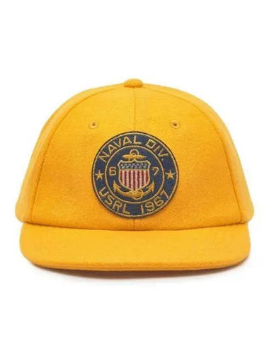 Wool blend twill cap gold - POLO RALPH LAUREN - BALAAN 1