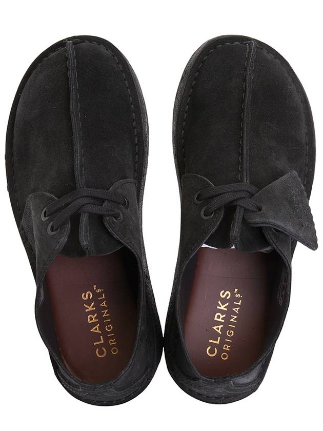 Trek Wedge Suede Loafers Black - CLARKS - BALAAN 3