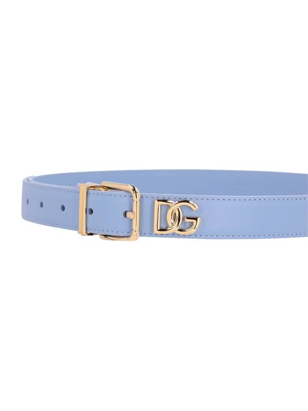 LEATHER BELT WITH DG PLATE - DOLCE&GABBANA - BALAAN 2