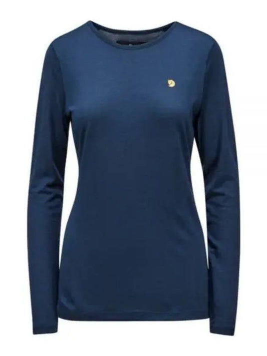 Women s Bergtagen Thin Wool Long Sleeve Mountain Blue 89886570 LS W - FJALL RAVEN - BALAAN 1