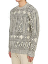 Sweater GMP00841P001182 60457 MELANGE GRAY LAMB WOOL - GOLDEN GOOSE - BALAAN 5