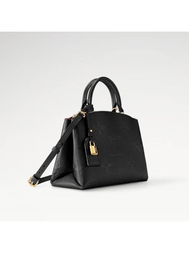 Petit Palais Monogram Empreinte Tote Bag Black - LOUIS VUITTON - BALAAN 3