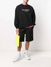 Men's Rainbow Logo Print Sweatshirt Black - VETEMENTS - BALAAN 4