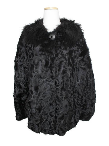 Dolce Gabbana black lamb half coat 55 66 - DOLCE&GABBANA - BALAAN 1