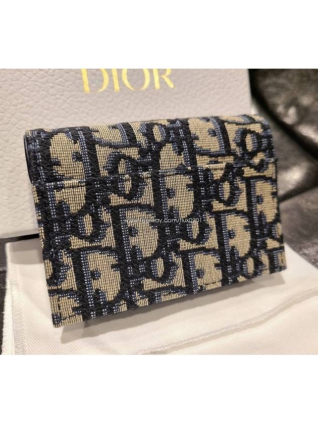 Oblique Saddle Card Wallet - DIOR - BALAAN 4