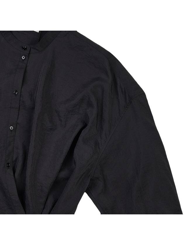 Officer Collar Twist Shirt Black - LEMAIRE - BALAAN 5