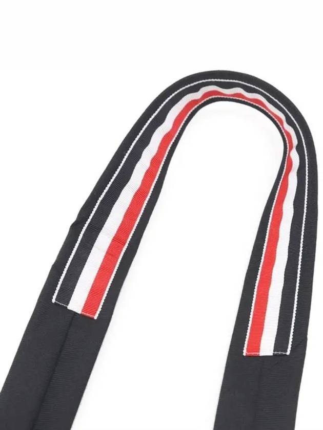 Three-Line Engineer Stripe Wool  Neck Tie Navy - THOM BROWNE - BALAAN 4