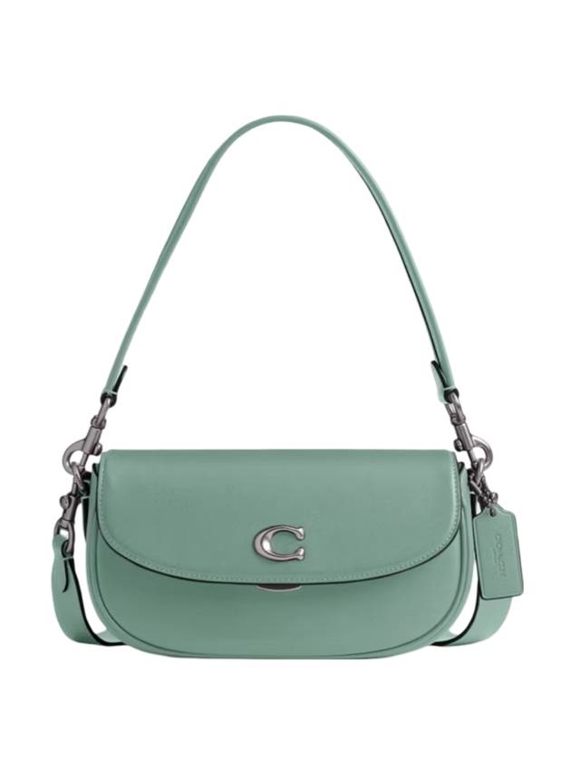 Emmy Saddle 23 Shoulder Bag Green - COACH - BALAAN 1