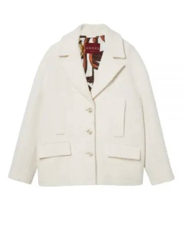 Damier Tweed Jacket Ivory - GUCCI - BALAAN 2