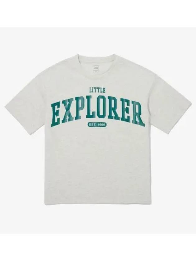 The North Face KIDS Explorer Short Sleeve Round Tee NT7UQ07S OAT - THE NORTH FACE - BALAAN 1