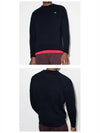 Tricolor Fox Patch Sweatshirt Dark Navy - MAISON KITSUNE - BALAAN 7