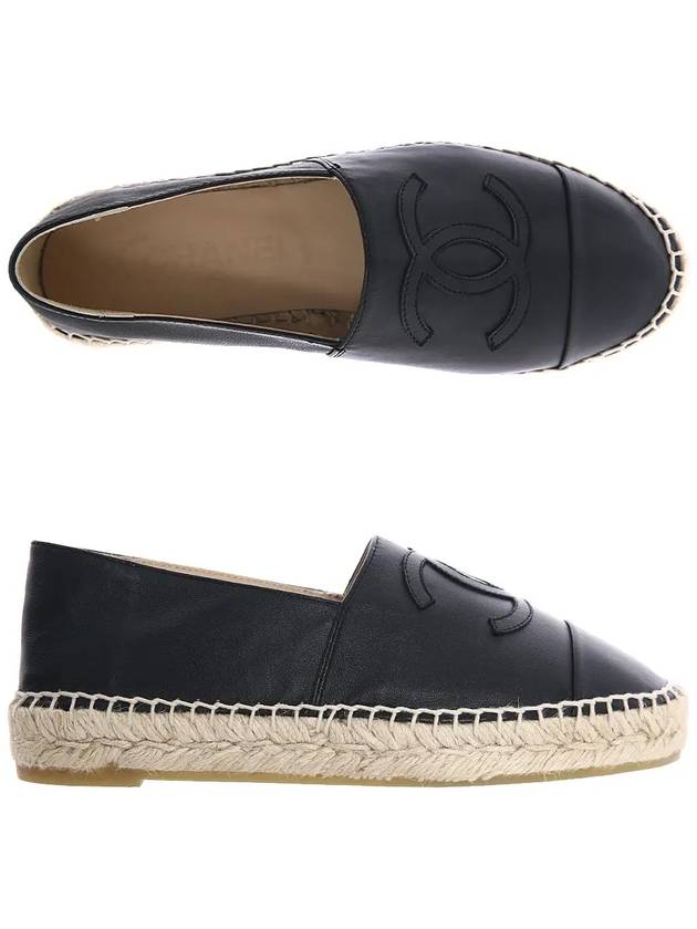 Lambskin Espadrilles Beige Black - CHANEL - BALAAN 2