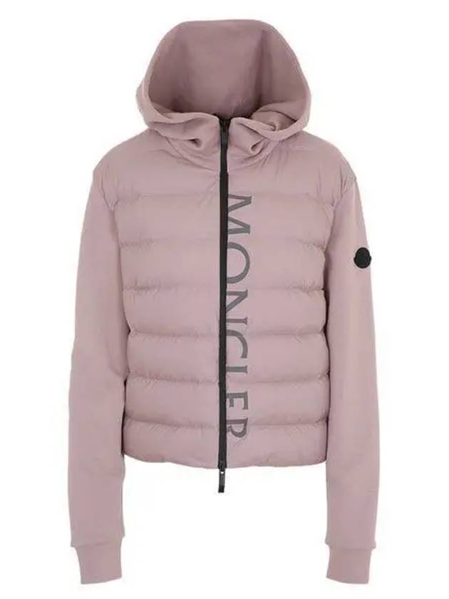 8G00020 809KZ 51T Women s Logo Print Padded Zip up 1118986 - MONCLER - BALAAN 1